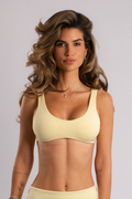 Seamless Scoop Sports Bra Yellow