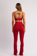 Seamless High-Waist Flare Leggings Black