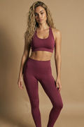 LUNA Plum– Open Back Seamless Bra