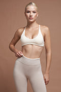 ROSA – Coconut White Seamless Sports Bra