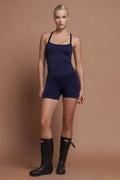 NOVA – Navy Seamless Double-Layer Tank Top