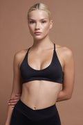 ROSA – Black Seamless Sports Bra