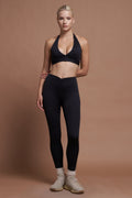 IVY – Rutched Black Seamless Leggings