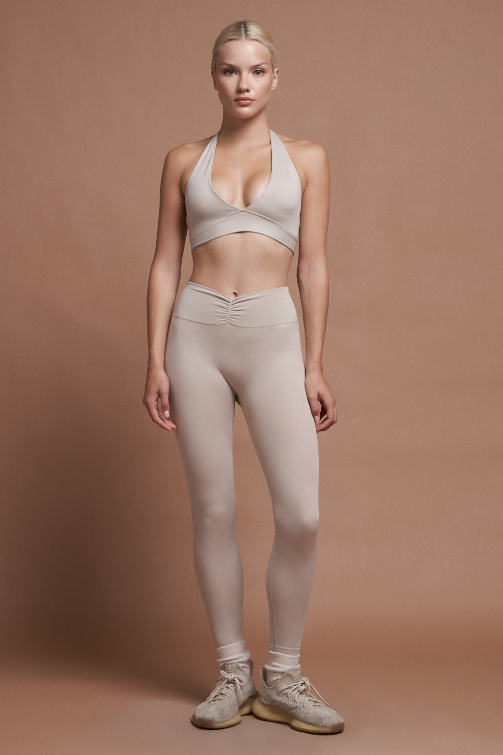 IVY – Rutched Gray Seamless Leggings