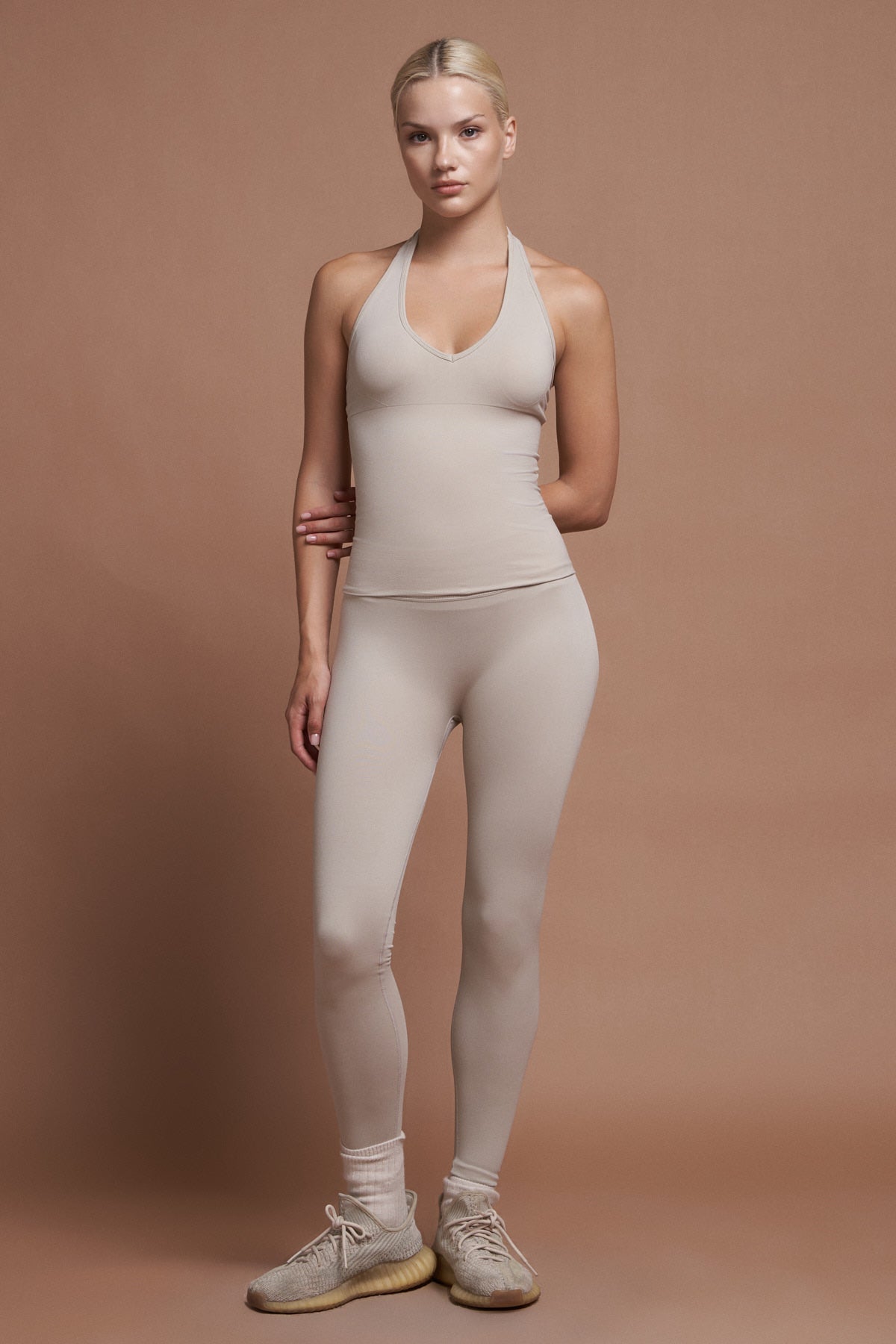 FIORA Gray Seamless Tank Top