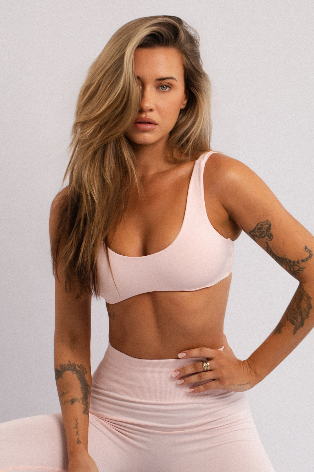 Seamless Scoop Sports Bra Pink