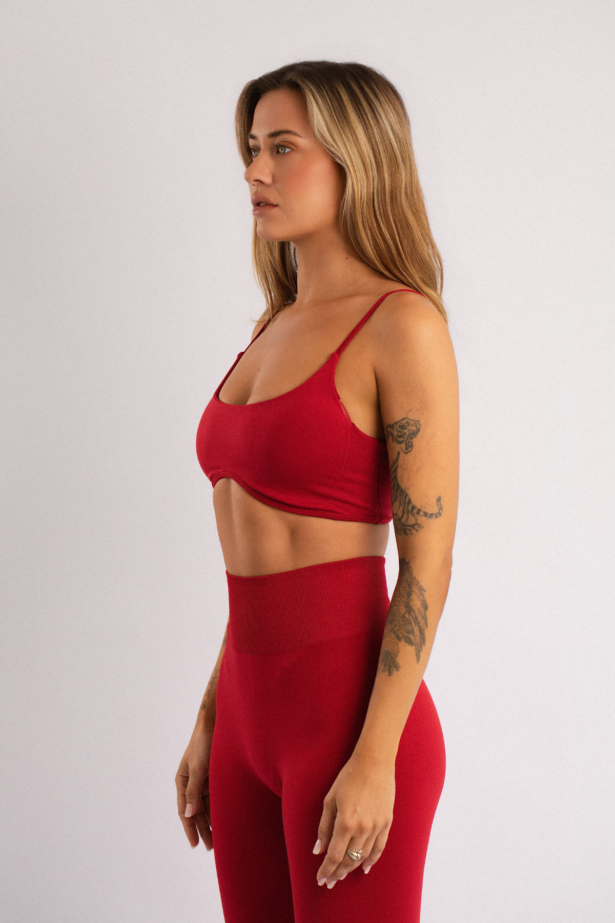 Seamless High-Waist Flare Leggings Black