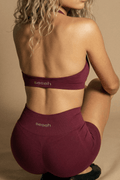 SOLIS – Plum Seamless Scrunch Sports Shorts