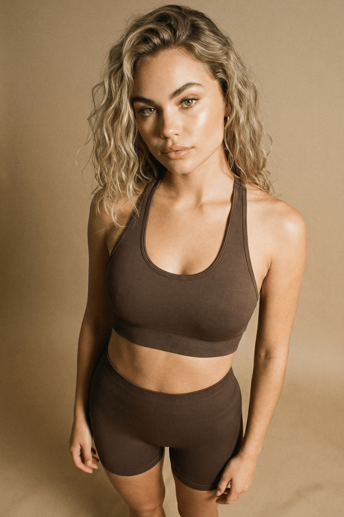 LUNA Comfortlux – Open Back Seamless Bra | Brown